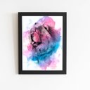 Ver imagem 1 de Quadro Cachorro Chow Chow Tinta Aquarela Moldura 30x40cm