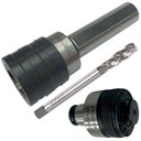 Ver imagem 1 de Kit Mandril Flutuante Haste Paralela M3 a M12 + Porta Macho T1 03,5 X 02,7 + Macho Maquina M3 X 0,5