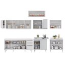 Ver imagem 6 de Armário de Cozinha Modulado de Canto 8 Peças Cp25 Balcão sem Tampo Branco - Lumil Lumil Móveis