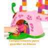 Blocos de Montar - Baby Land - Girafa de Atividades - Rosa - Cardoso Toys - 3