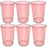 Conjunto 6 Copos Jogo de Copos para Suco Água 400ml Rosa Quartzo - 1