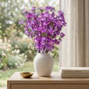 Ver mais imagens de 9 Cerejeiras Artificial Lilás Premium Flores Decorativas Alta Qualidade