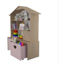 Ver imagem 3 de Armário Casinha Organizadora Maia Rose e Carvalho 100% Mdf