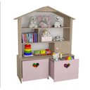 Ver imagem 2 de Armário Casinha Organizadora Maia Rose e Carvalho 100% Mdf