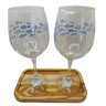 Kit 2 Taças Bandeja Peixes Cristal Personalizada Vinho 490ml - 3