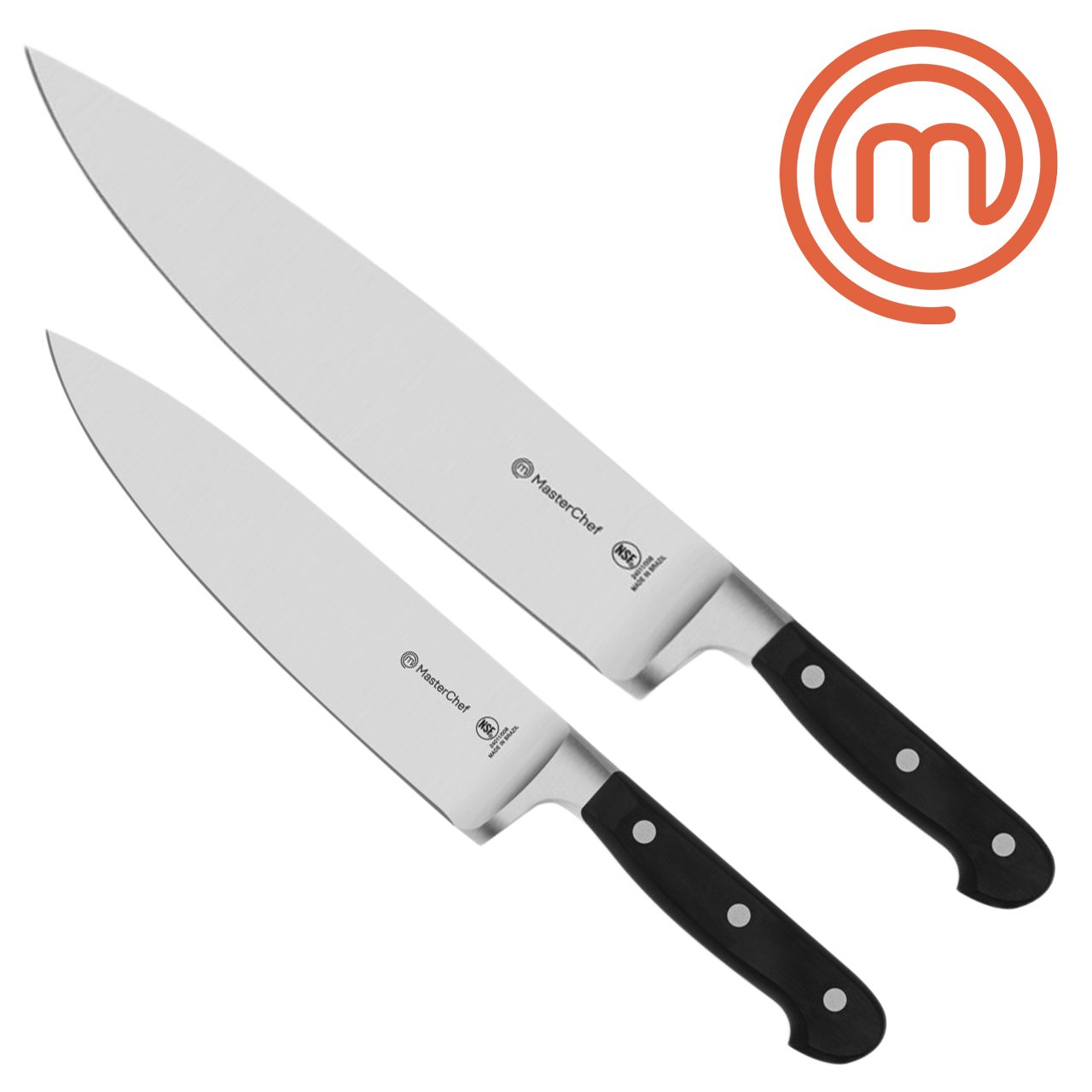 Kit Faca do Chef 8 e 10 MasterChef Profissional Inox Forjada ...