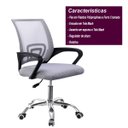 Ver imagem 7 de Cadeira Escritório Stance Plus Tela Mesh Cinza Pc Consultório Trabalho Pé Rodizio Secretaria Diretor