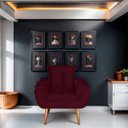 Ver imagem 2 de Kit 02 Poltrona para Sala e Quarto Decorativa Opala Suede