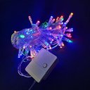 Ver imagem 2 de Pisca Pisca 100 Lâmpadas Led Colorido Fio Transparente 8 Funções 127v - Master Christmas