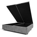 Ver imagem 6 de Base Box Baú King Bipartida Suede 1,93x2,03