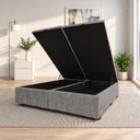 Ver imagem 1 de Base Box Baú King Bipartida Suede 1,93x2,03