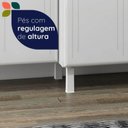 Ver imagem 6 de Cozinha de Aço Completa Modulada com Vidro 4 Peças Topázio Branco