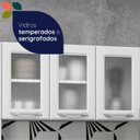 Ver mais imagens de Cozinha de Aço Completa Modulada com Vidro 4 Peças Topázio Branco