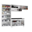 Ver imagem 4 de Cozinha de Aço Completa Modulada com Vidro 4 Peças Topázio Branco