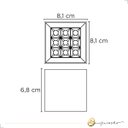 Ver imagem 3 de Luminária Spot Soul de Sobrepor Quadrado 10w Led 2700k Branco Quente Bivolt 560lm Branco