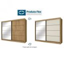 Ver imagem 6 de Guarda-roupa Casal com Espelho 2 Portas 6 Gavetas Sevilha 7773 Flex Color