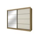 Ver imagem 4 de Guarda-roupa Casal com Espelho 2 Portas 6 Gavetas Sevilha 7773 Flex Color