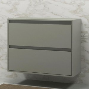 Gabinete para Banheiro 80cm Mdf Verde Dubai - On Móveis