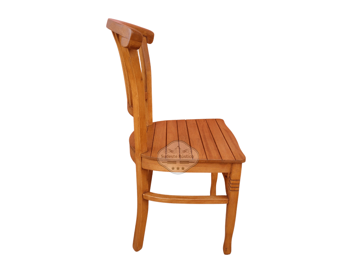 Kit 2 Cadeira Leque em Madeira Maciça de Demolição Sudeste Rústico - 5