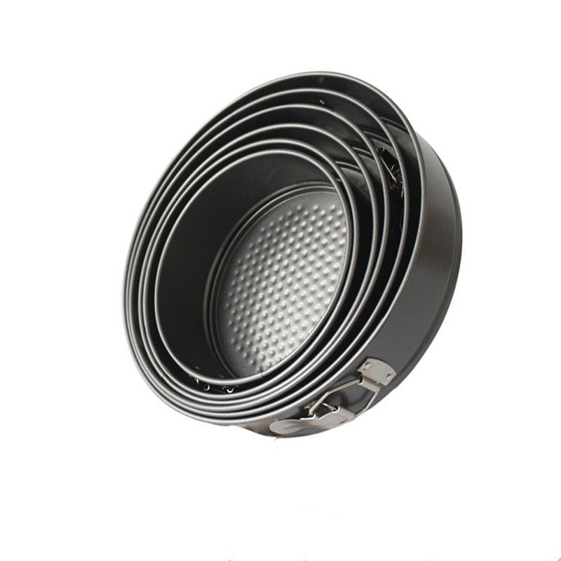 Gebkiiy Springform Tortiera, rotondo antiaderente Pan di zucchero Pan vuoto resistente torta di carbone Panche da tavola per Instant Pot 18+20+24cm