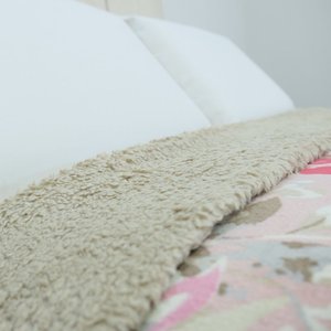 Manta Microfibra com Sherpa Dupla Face 2,40x2,20 Metros Xadrez Casa Dona