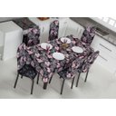 Ver imagem 3 de Kit 4 Capas Encosto de Cadeira de Ferro Tubular Cozinha e Jantar Malha Helanca Estampada:23 Floral R