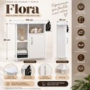 Ver imagem 4 de Tábua de Passar Roupa Flora Fiorello 1 Porta Suporte Ferro Organizador:Branco Brilho
