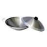 Tacho Chinês Panela Wok Funda Aço Carbono e Tampa 38cm 4l - 1