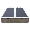 Ver imagem 7 de Base Cama Box Baú Casal King Size Suede Bege