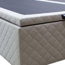 Ver imagem 4 de Base Cama Box Baú Casal King Size Suede Bege