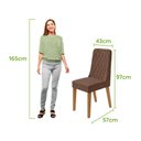 Ver imagem 7 de Conjunto Sala de Jantar Mesa Sintonia 120 Tampo Vidro Off White com 4 Cadeiras Luar - Lopas Amendoa 