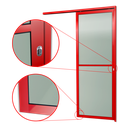Ver imagem 4 de Porta de Correr Suspensa Vidrao Dir L.25 Vermelha 210x100 Brimak