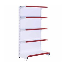 Gôndola Prateleira Supermercado 5 Níveis 40x30 New Plus 1,70m Parede Inicial Vermelho - SA Gô - 1