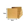Kit com 250 Placas Mdf Lisa 3mm Tamanho 9x9cm - 3