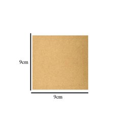 Kit com 250 Placas Mdf Lisa 3mm Tamanho 9x9cm - 2