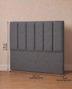 Ver imagem 3 de Cabeceira Cama Box para Queen 158cm Jade Suede Grafite
