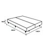 Base Box Queen Bipartido Acolchoes Suede Cinza 40x158x198 - 3