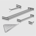 Ver imagem 4 de Kit de Acessórios para Banheiro Escovado 5 Peças 2160or Grego Metal