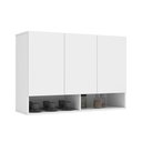 Ver imagem 1 de Armário de Madeira Aéreo Suspenso Milão - Branco