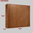 Ver imagem 2 de Guarda Roupa Casal 6 Portas com Ripado e 6 Gavetas Equador - Nogueira Touch