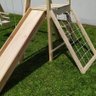 Playground Com 2 Balanços E Escorregador De Madeira Móveis Rústicos Bv Magazine - 11