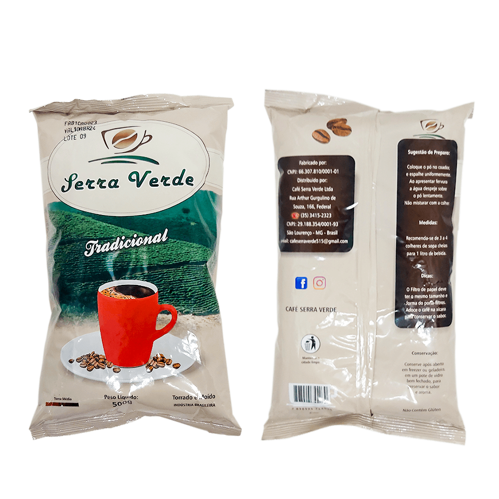 Café Torrado Moído Tradicional Sul de Minas 500g Serra Verde Serra Verede Cafe Serra Verde Tradicion - 2