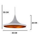 Ver imagem 2 de Luminaria Pendente Ibiza 35x35 Teto Sobrepor