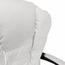 Ver imagem 7 de Cadeira de Escritório Presidente Reclinável com Apoio para Pés em Revestimento Sintético Branco