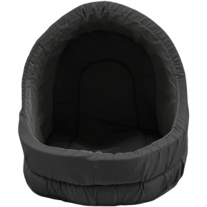 Cama Pet Iglu Raça Grande para Cachorro e Gato com Almofada - Preto