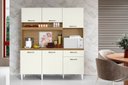 Ver imagem 2 de Kit Cozinha Siena 160cm com Nicho para Forno/microondas - Atacama/ Off White Aramóveis
