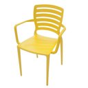 Ver imagem 1 de Cadeira Sofia com Braço Amarela Tramontina