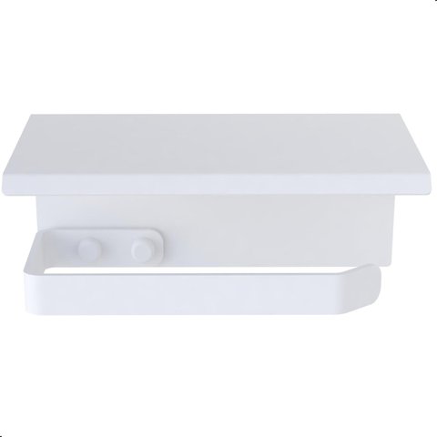 Porta Papel Higiênico de Parede Banheiro Inox Branco F.max