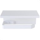 Ver imagem 1 de Porta Papel Higiênico de Parede Banheiro Inox Branco F.max