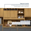 Ver imagem 5 de Armário para Cozinha 13 Portas 2 Gavetas Ágata Cinamomo/Grafite Yescasa